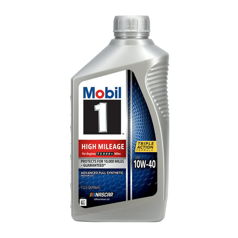 Aceite Mobil 1 10w-40 Alto Kilometraje 100% Sintetico