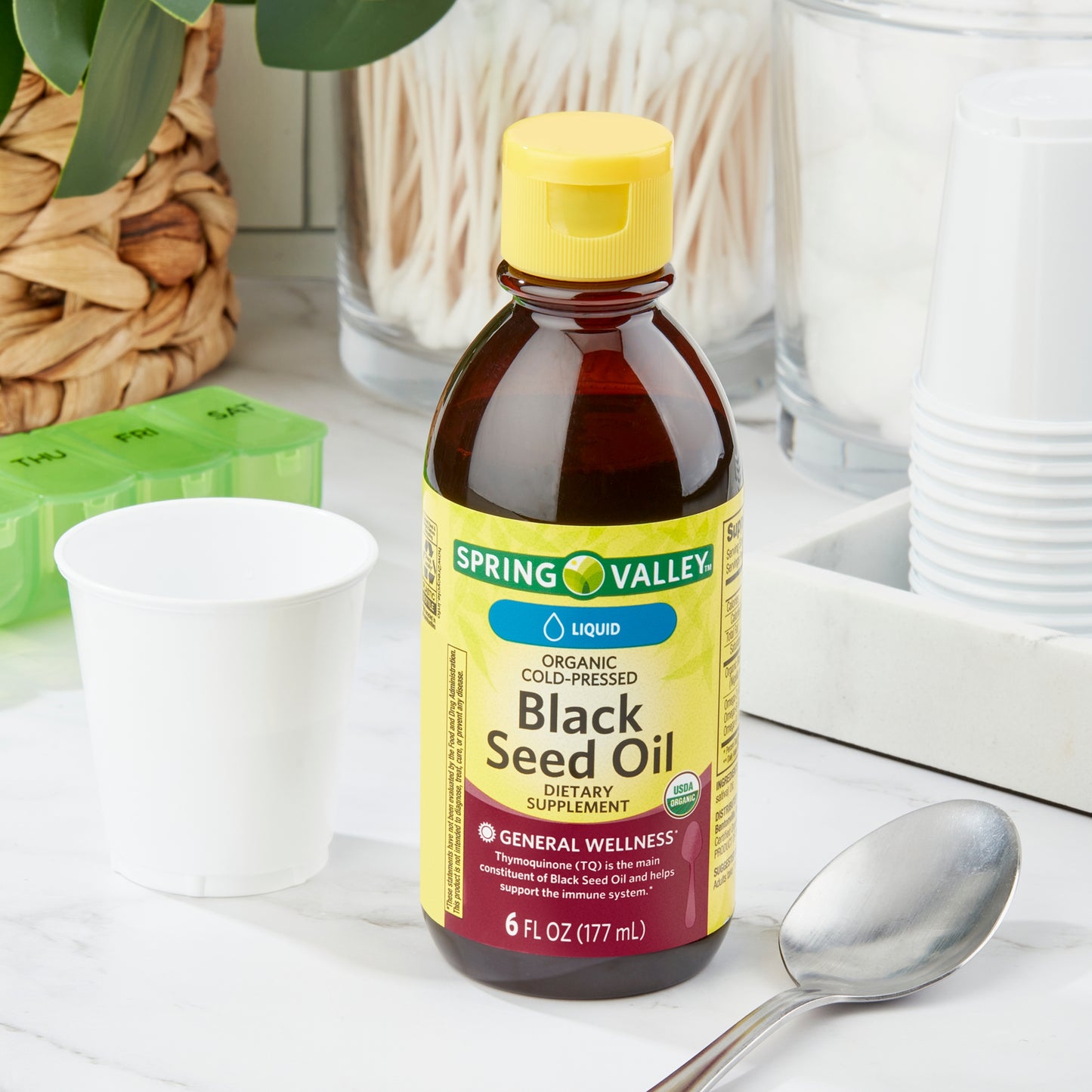 Spring Valley Aceite Semilla Negra Líquido, 6 fl oz