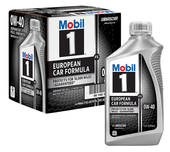 Aceite Mobil 1 0w-40 Formula Europea 100% Sintetico