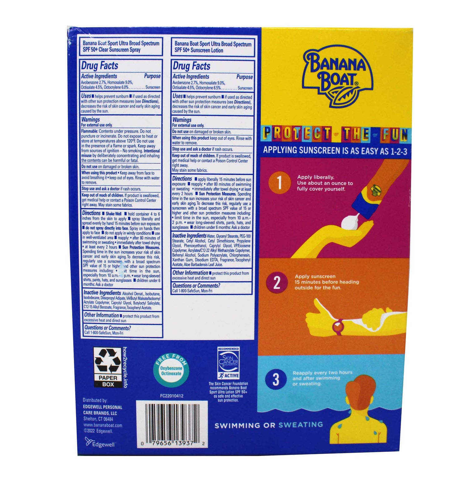 Banana Boat Sport Ultra Performance SPF 50 3 pack