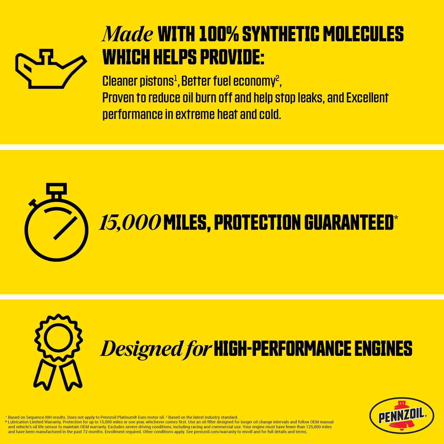 Pennzoil Platinum alto kilometraje Sintético 0W-20