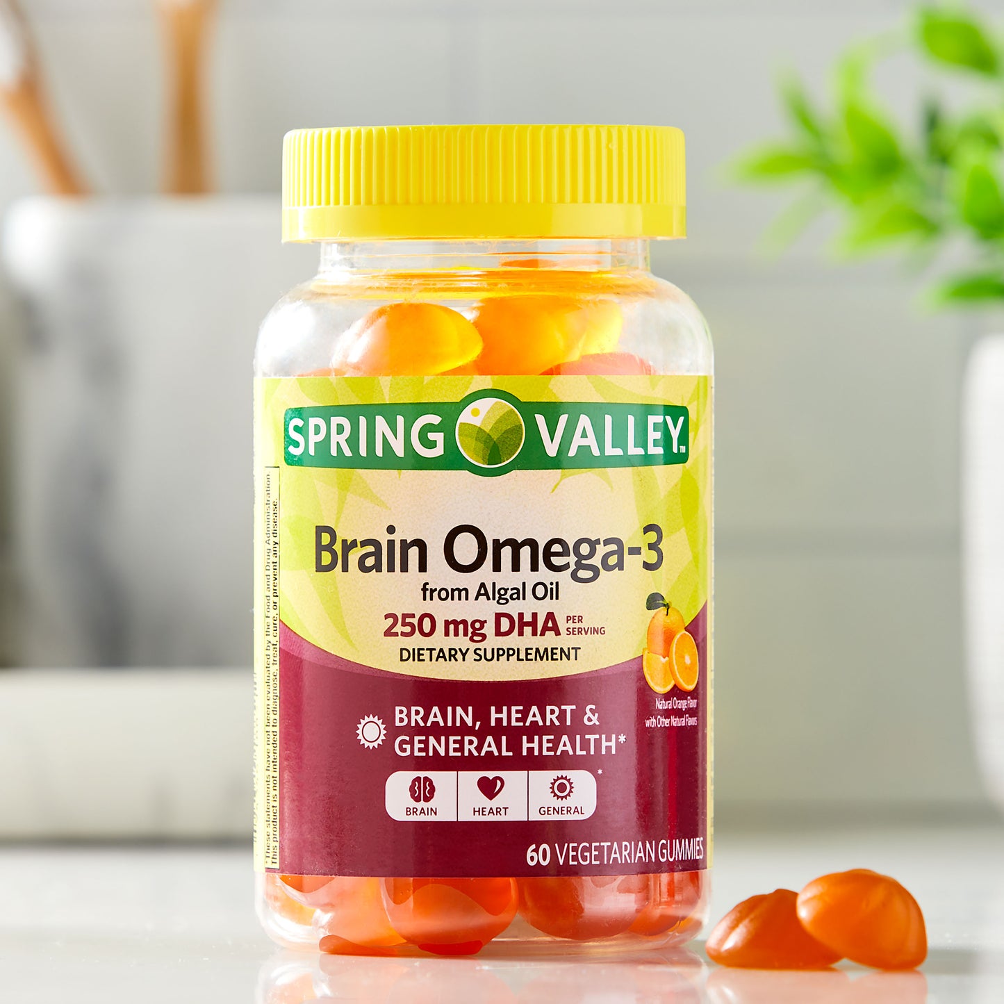 Spring Valley Brain Omega-3 60 gomitas