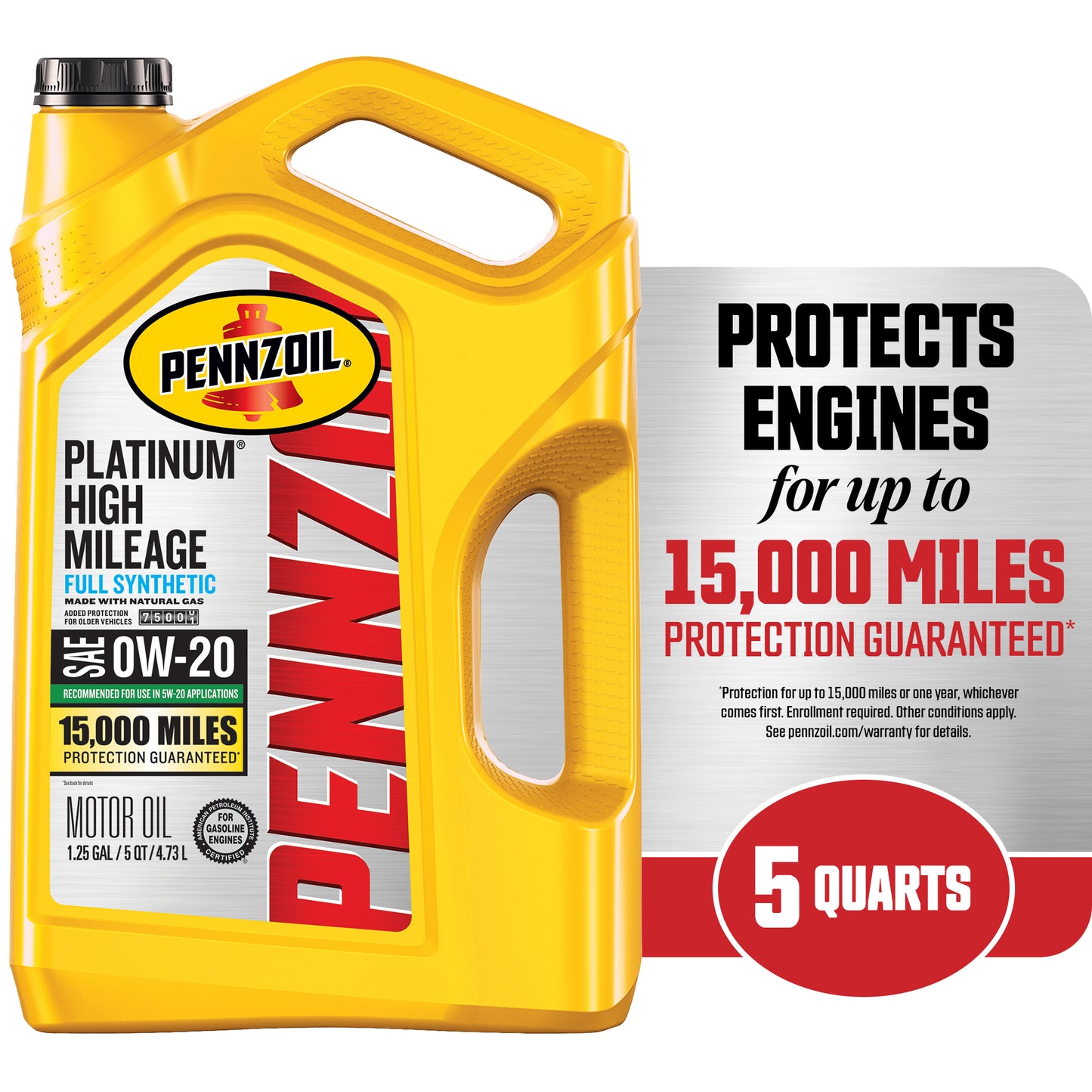 Pennzoil Platinum alto kilometraje Sintético 0W-20