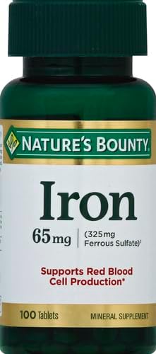 Nature's Bounty hierro, 65 mg 100 tabletas
