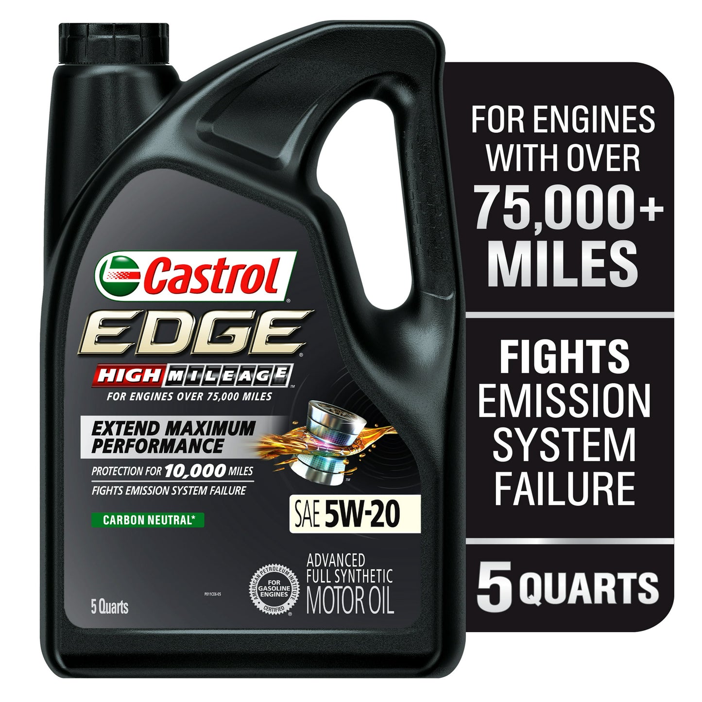 Aceite Castrol Edge Alto Kilometraje Sintético 5w-20