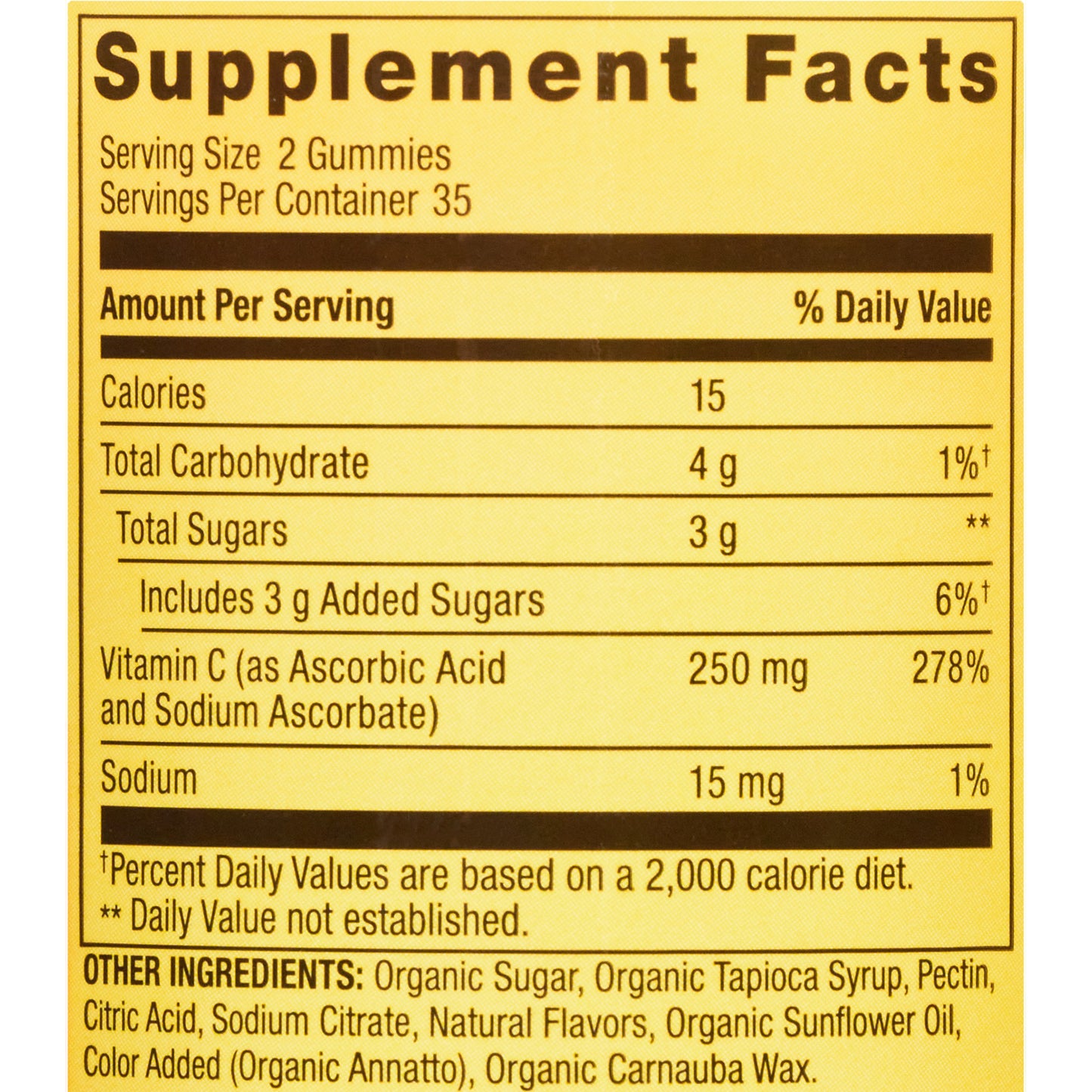 Spring Valley Vitamina C 250 Mg, 70 Gomitas Vegetarianas Sabor a Naranja