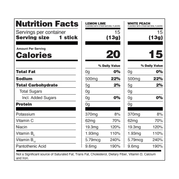 Liquid I.V. Hydration Multiplier, 30 Individual Serving Stick Packs 15 lemon lime 15 white peach 30 sobras