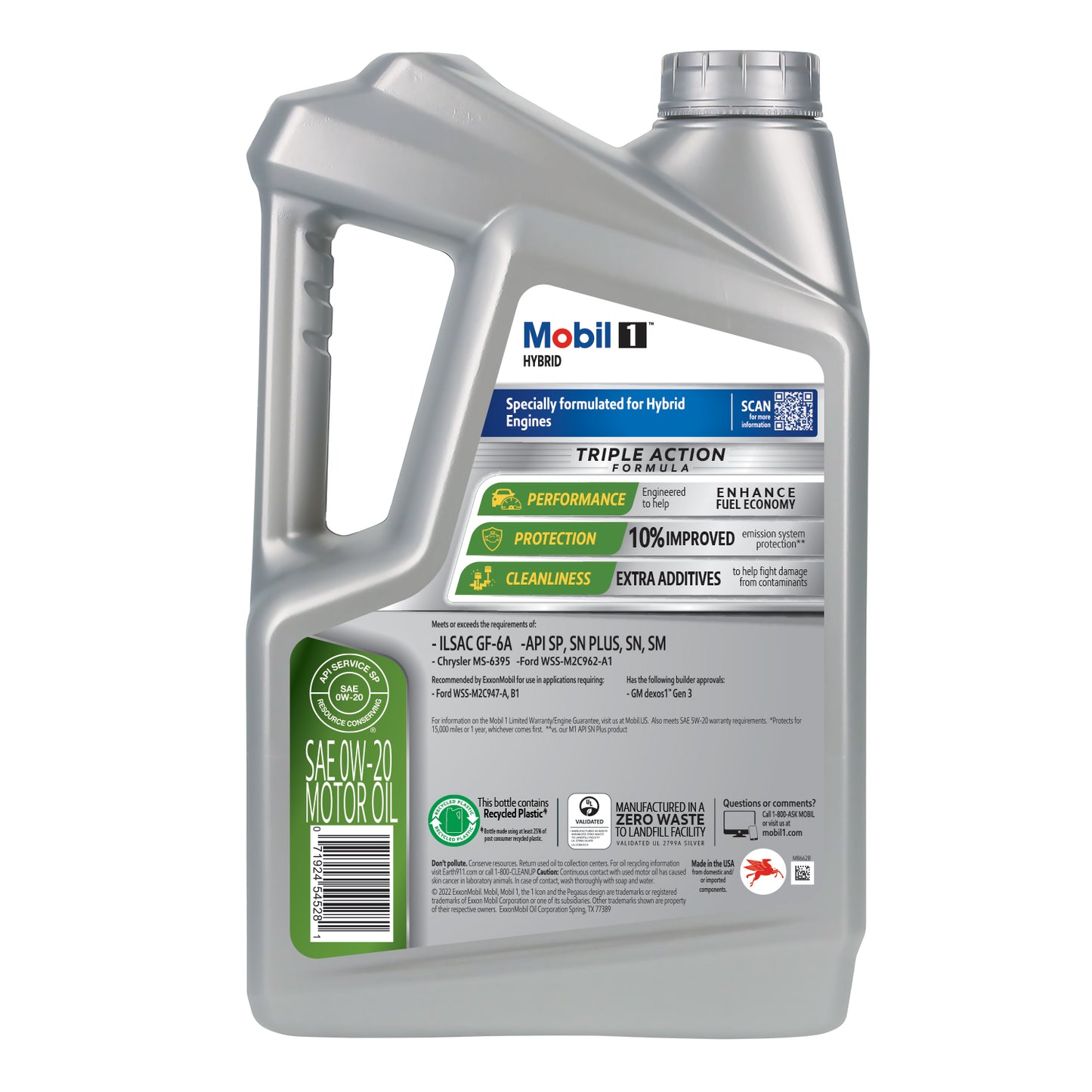 Mobil 1 Híbrido Totalmente Sintético 0W-20
