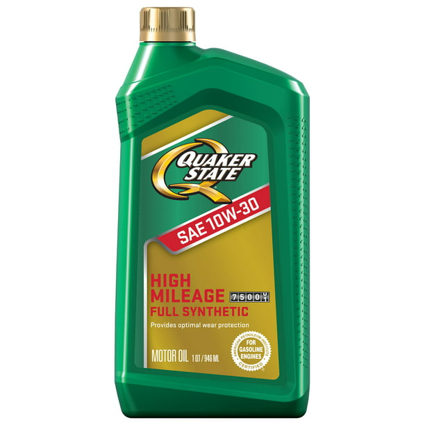Aceite Quaker State 10W-30 Alto Kilometraje 100% Sintético