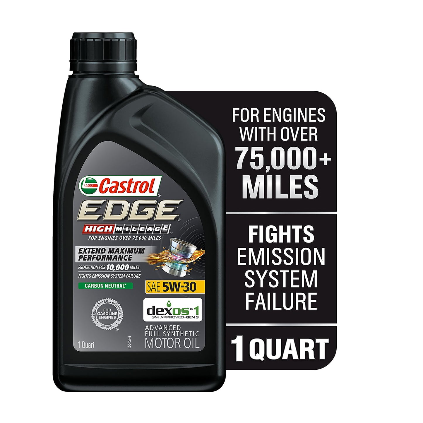 Aceite Castrol Edge 5w-30 Alto Kilometraje 100% Sintético