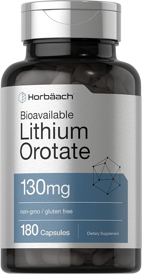 Horbäach Orotato de litio 130 mg 180 cápsulas