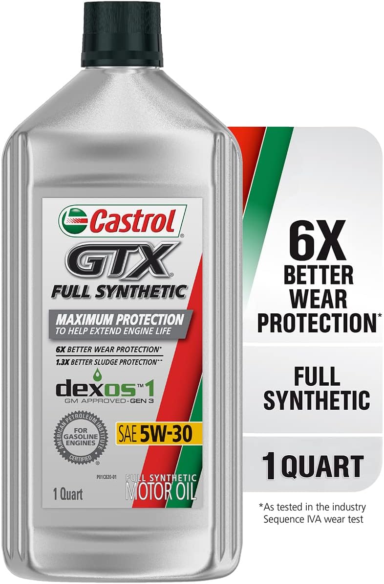 Aceite Castrol GTX 5w-30 100% Sintetico