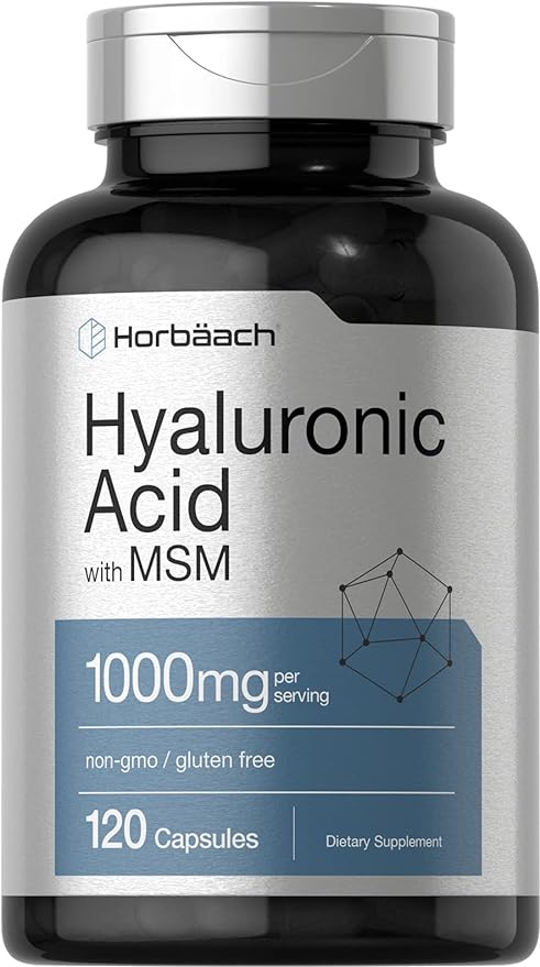 Horbäach Ácido hialurónico con MSM 1000 mg 120 Softgels