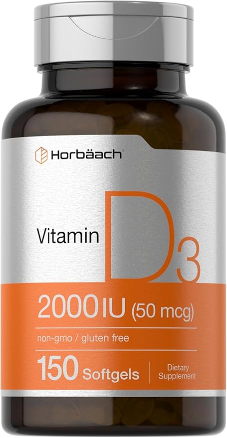 Horbäach Vitamina D3 2000IU  50 mcg 150 softgels