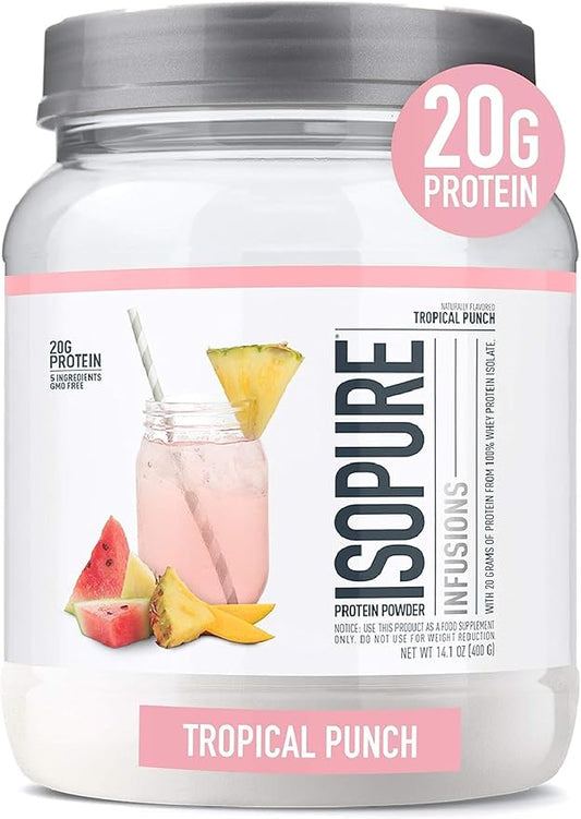 Isopure polvo de proteína sabor a fruta ligera refrescante 400 g