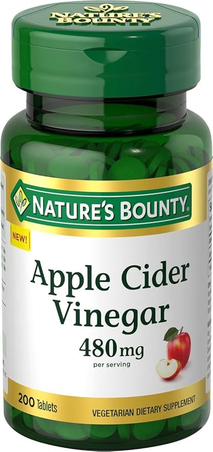 Nature's Bounty   Apple Cider Vinegar 480mg  200 Tablets