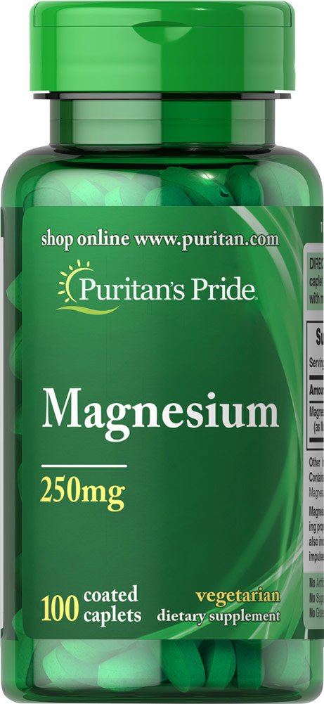 Puritan's Pride Magnesium 250 Mg 100 tabletas