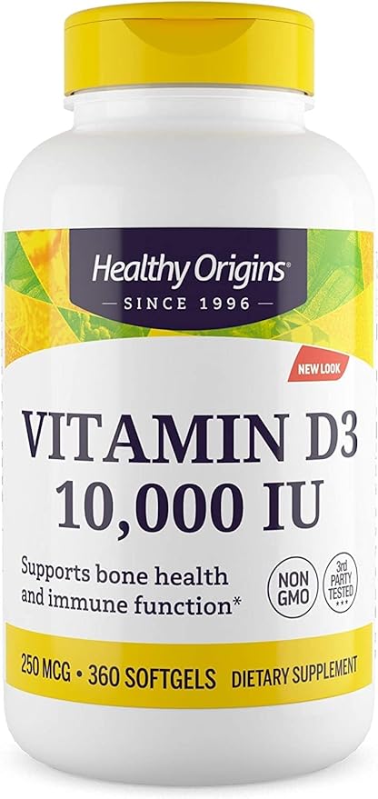 Healthy Origins Vitamina D3 Geles 10, 000 360 softgels