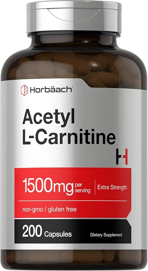 Horbäach Acetil L-carnitina 1500 mg 200 cápsulas