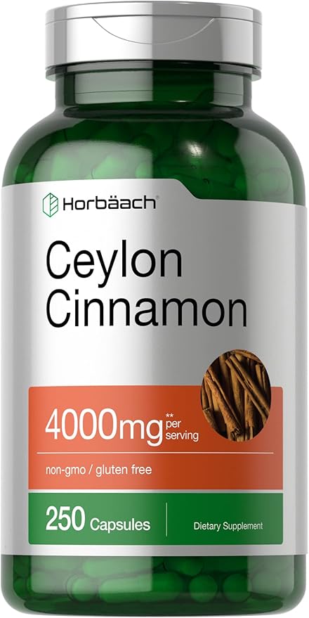 Horbaach Ceylon Cinnamon 4000 mg, 250 unidades