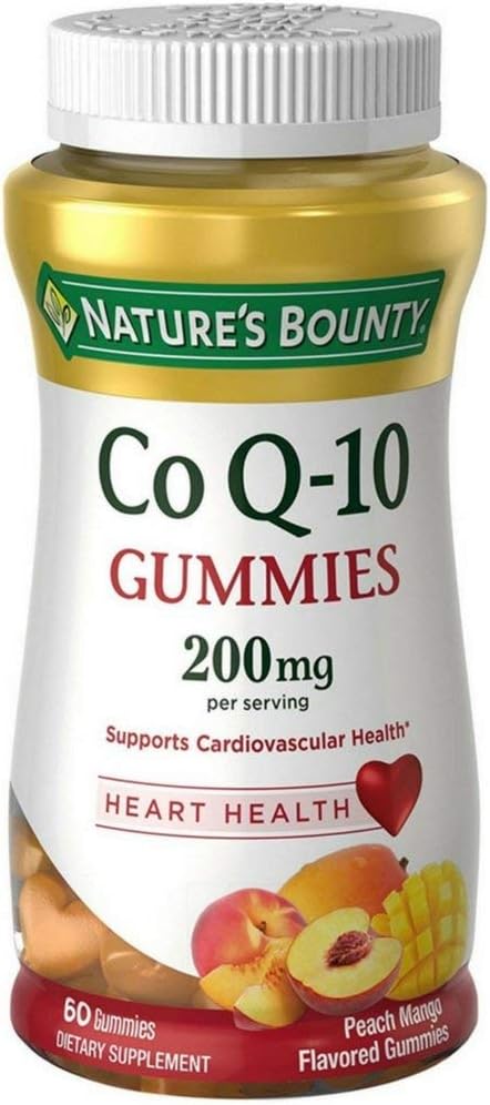Nature's Bounty  CoQ10 200 mg 60 Gomitas sabor melocotón y mango