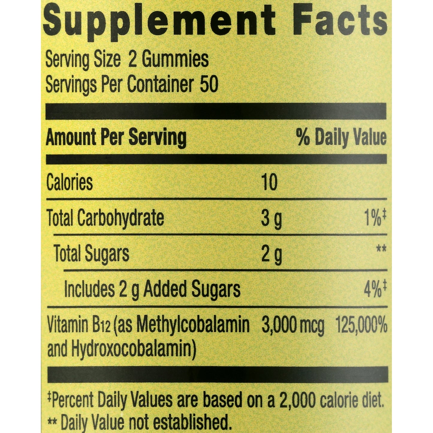 Spring Valley Vitamina B12 3000 Mcg, 100 gomitas sabor frambuesas