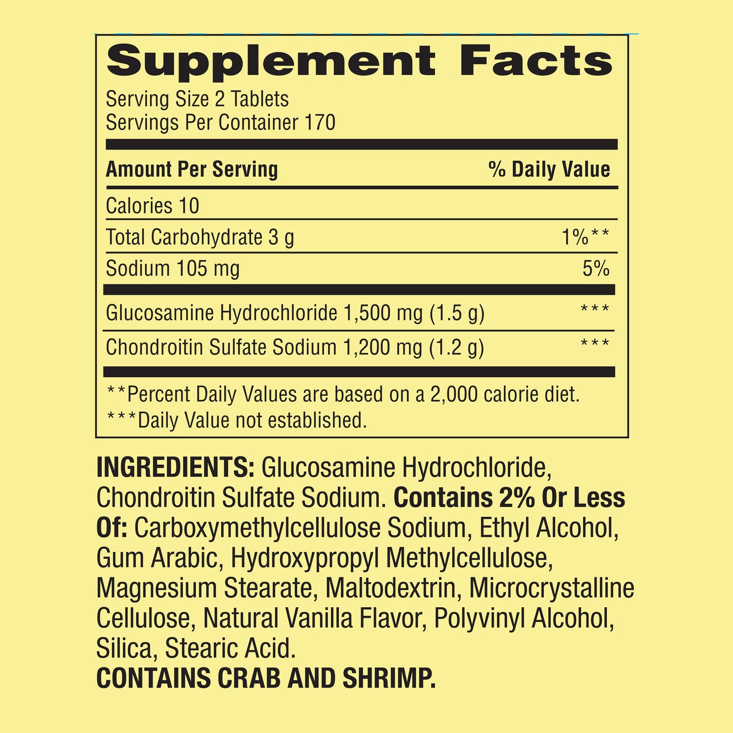 Spring Valley Glucosamina y Condroitina 340 tabletas