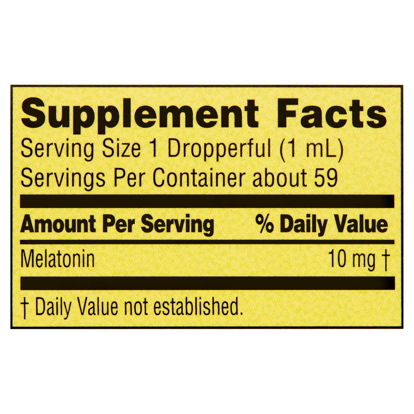 Spring Valley  Melatonina Líquida 10 mg, 2 fl oz