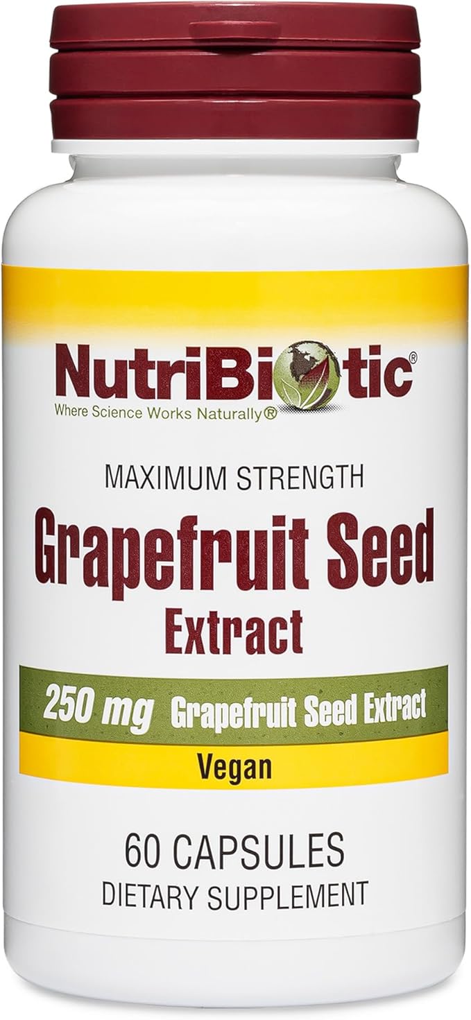 NutriBiotic Grapefruit Seed Extract 250 mg, 60 unidades