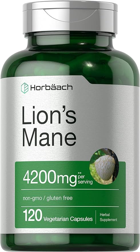 Horbäach Lion's mane  4200 mg ,120 cápsulas