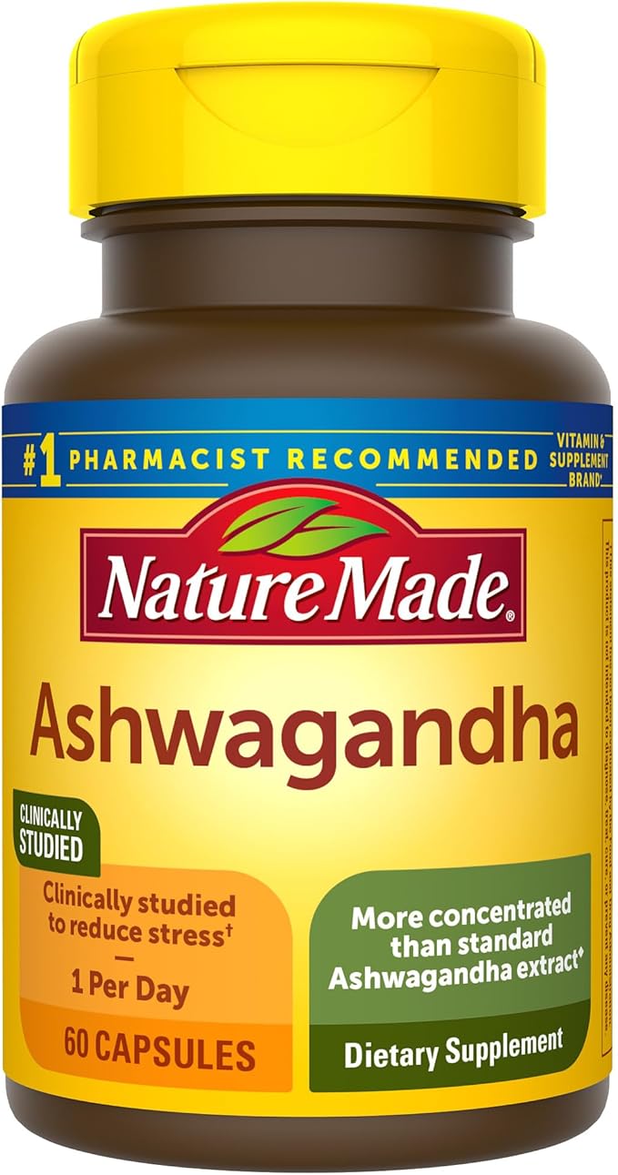 Nature Made Ashwagandha 125 mg 60 cápsulas