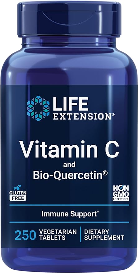 Life Extension Vitamina C bio-quercetina 250 tabletas vegetarianas