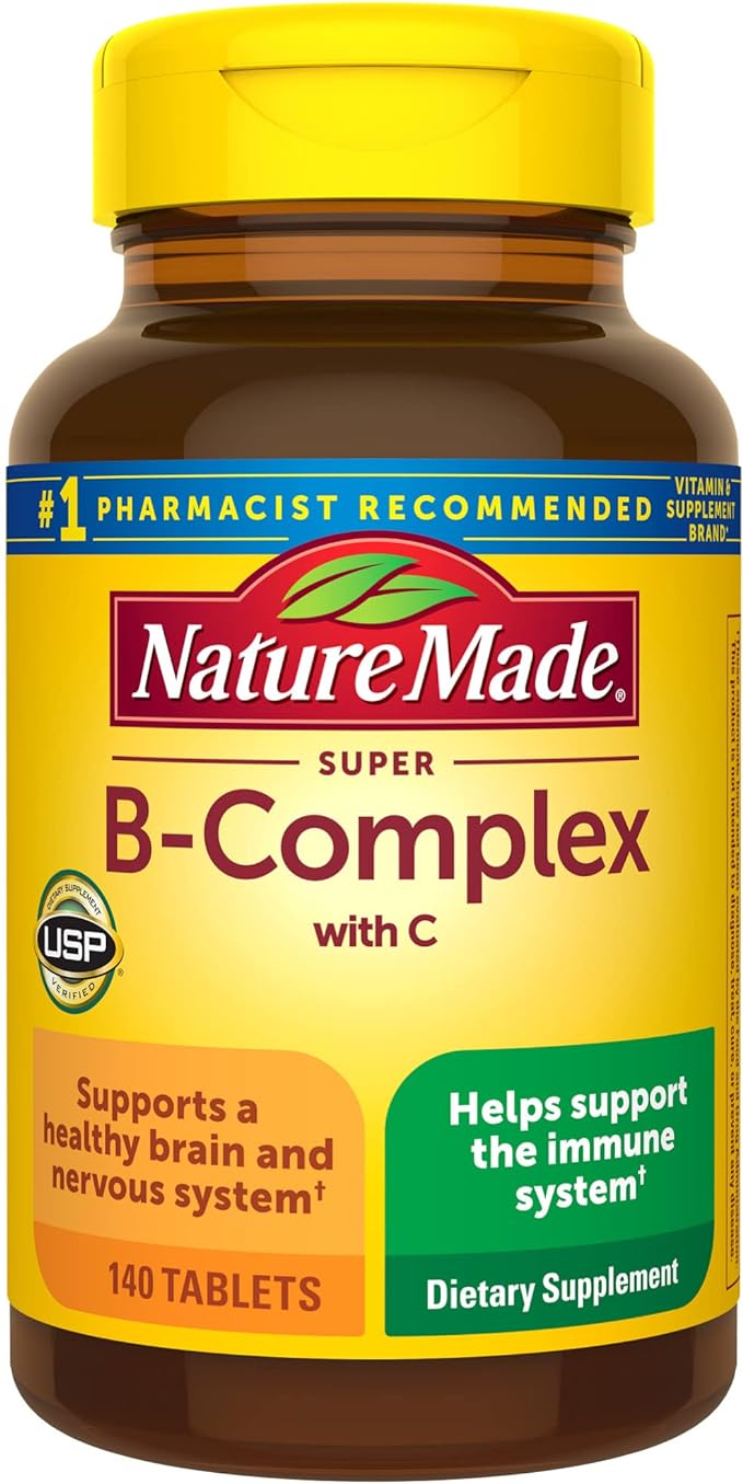 Nature Made Super Complejo B con vitamina C 140 Tabletas