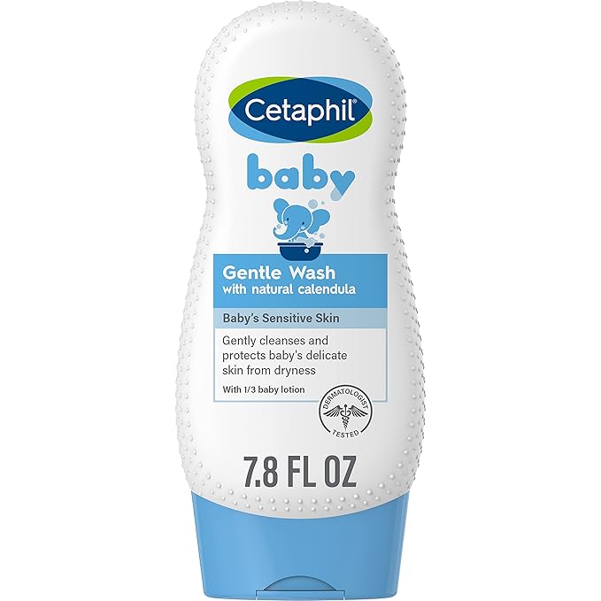 Cetaphil baby Lavado suave con caléndula orgánica, 7,8 onzas