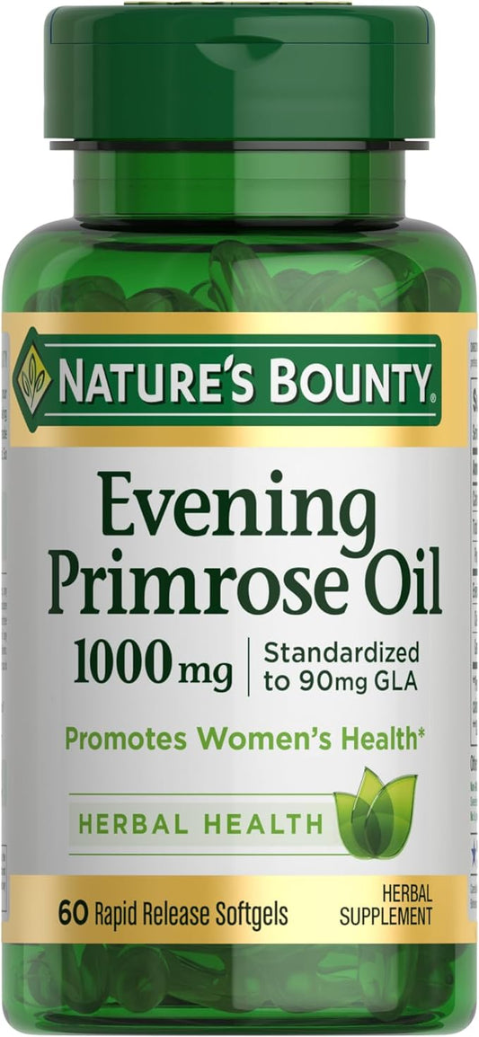 Nature's Bounty Evening primrose oil 1000 mg 60 softgels