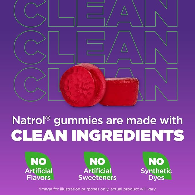 Natrol Melatonina para niños de 1 mg,sabor a frambuesa,90 gomitas