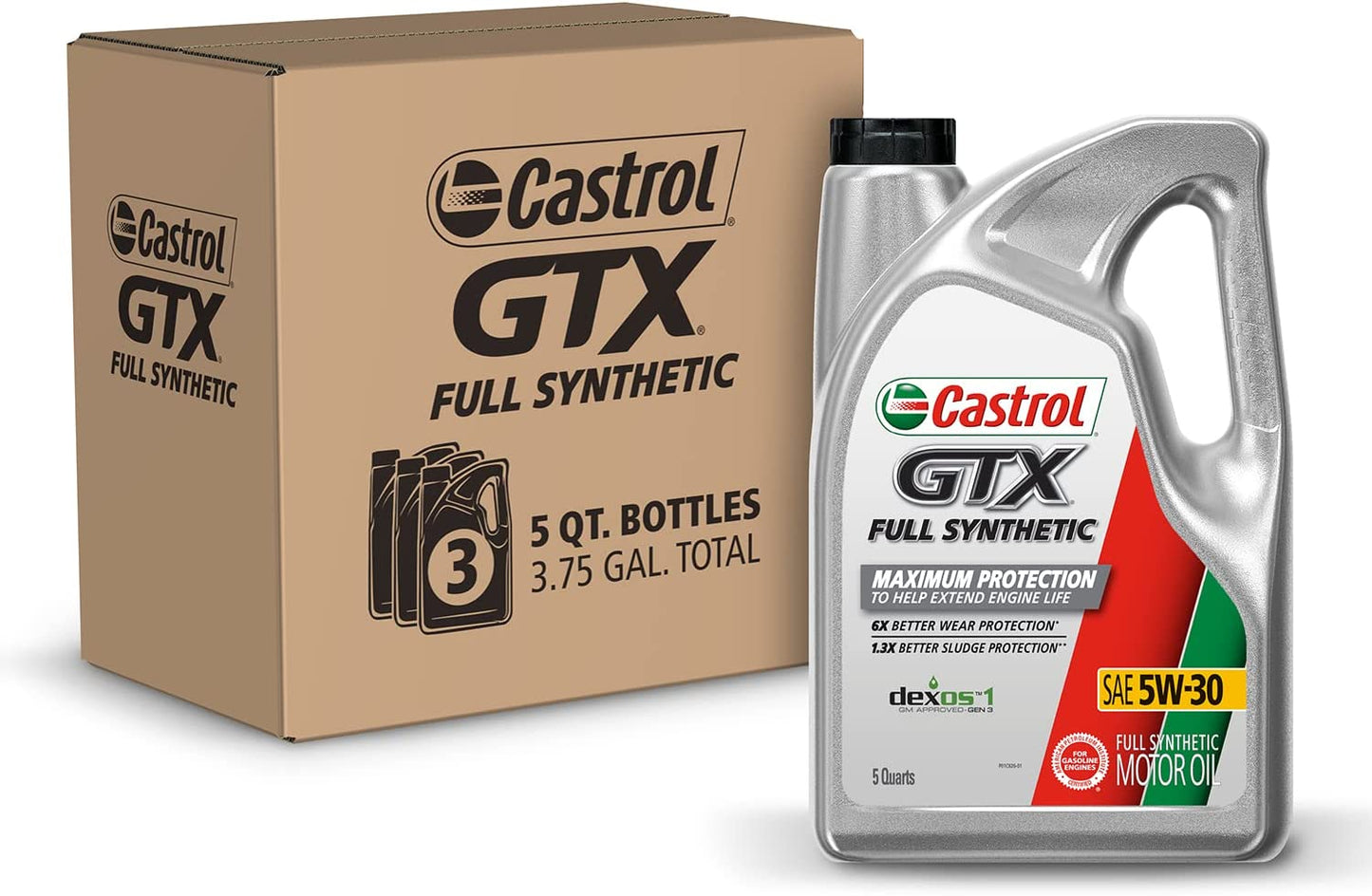 Aceite Castrol GTX 5w-30 100% Sintetico