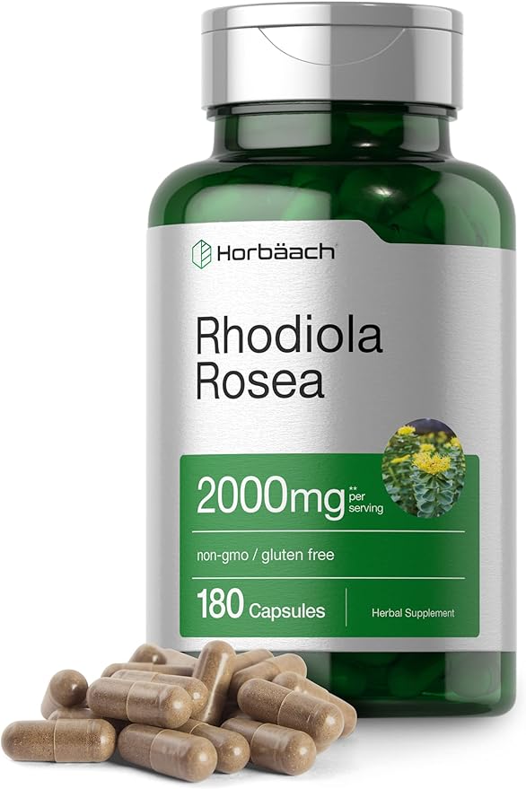 Horbäach Rhodiola Rosea Cápsulas 2000mg 180 unidades