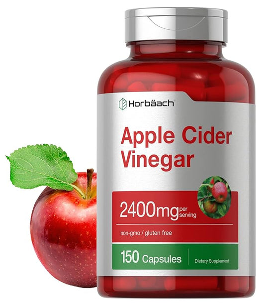 Horbaach vinagre de sidra de manzana 2400 mg  200 píldoras