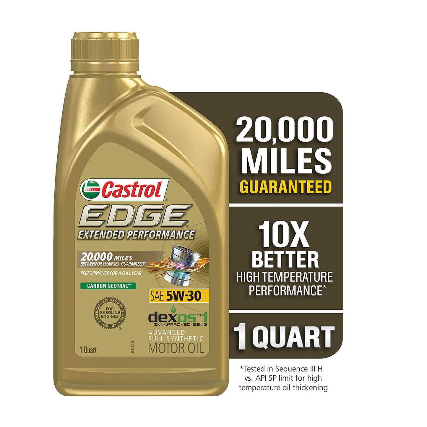 Aceite Castrol Edge Extended Sintético 5w-30 100% Sintético