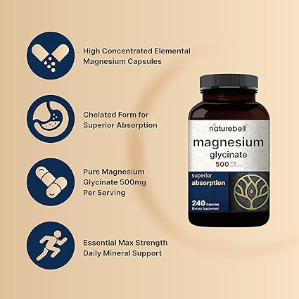 NatureBell glicinato de magnesio 500 mg 240 unidades