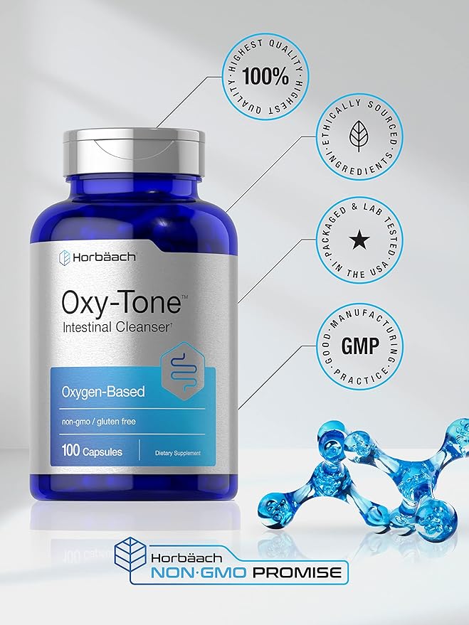 Horbäach Oxy-Tone Limpiador Intestinal, 100 Capsulas