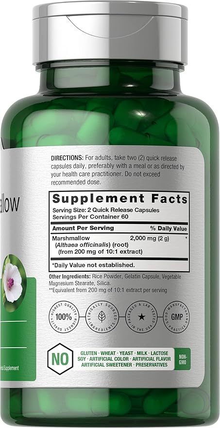 Horbäach raíz de malvavisco 2000 mg 120 softgels