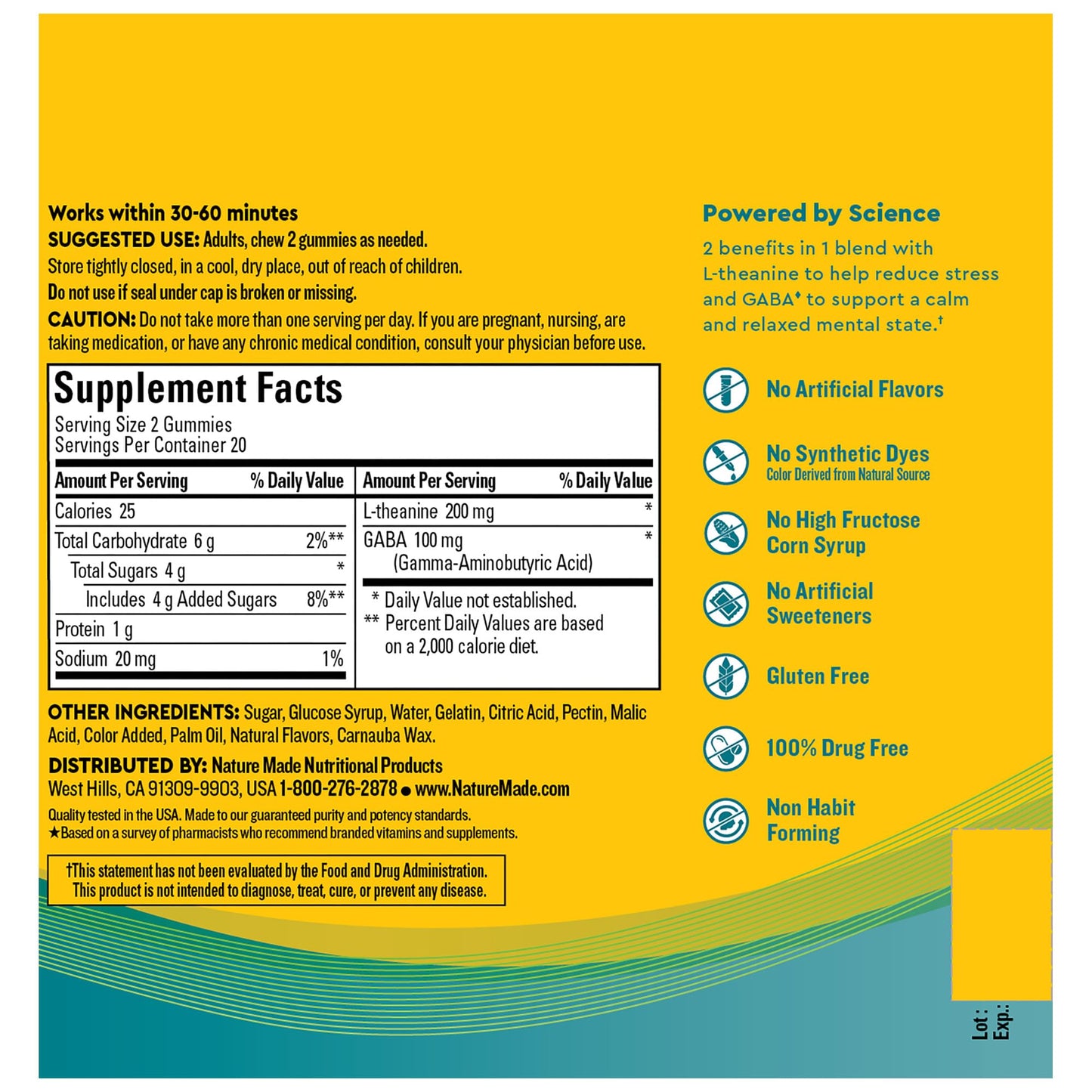 Nature Made Wellblends Stress Relief 40 gomitas