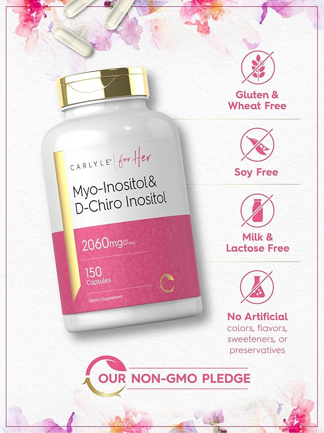 Carlyle For Her mio-inositol y D-Chiro inositol 2060 mg 150 cápsulas