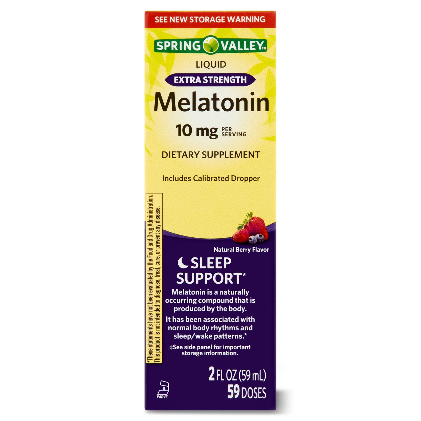 Spring Valley  Melatonina Líquida 10 mg, 2 fl oz