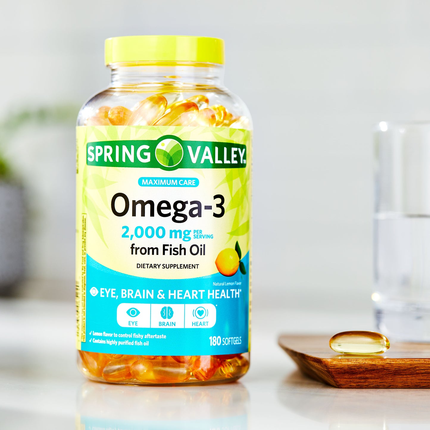 Spring Valley Omega-3 Fish 2000 mg, 180 Unidad
