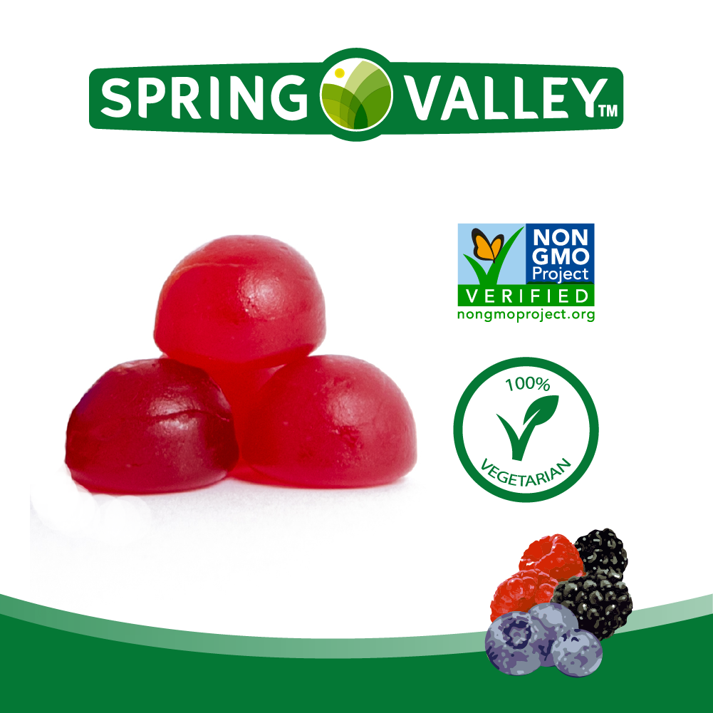 Spring Valley Vitamina K2 + Vitamina D3 60 Unidades Gomitas Vegetarianas