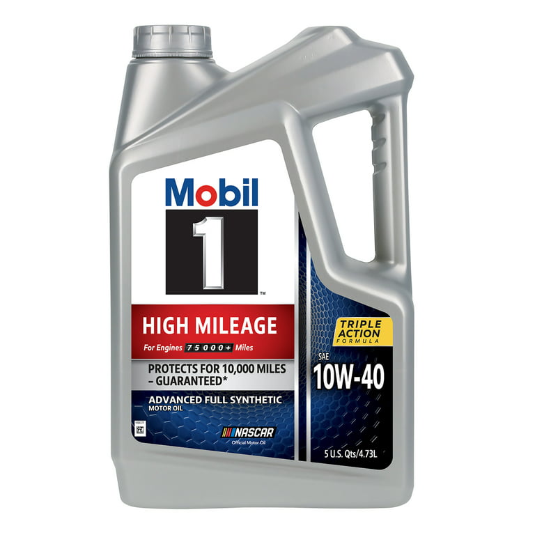 Aceite Mobil 1 10w-40 Alto Kilometraje 100% Sintetico