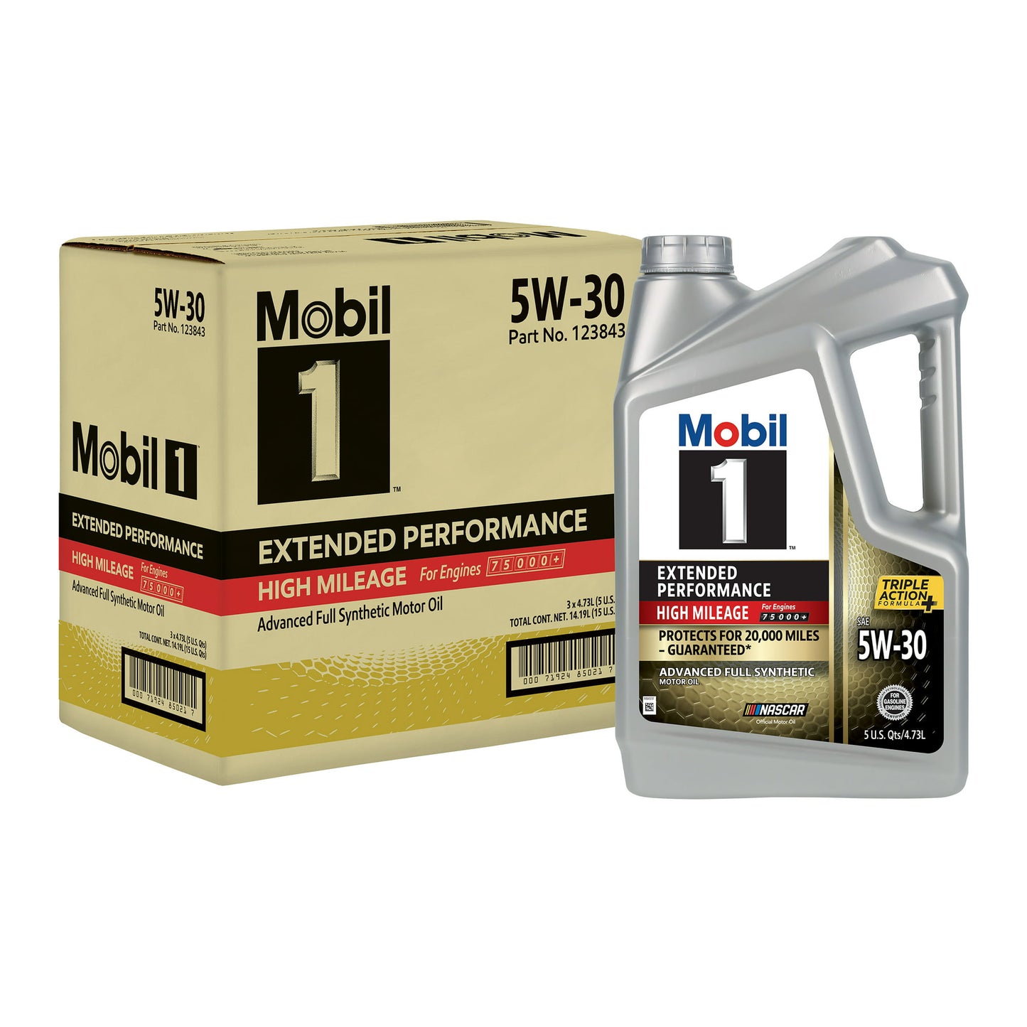Aceite Mobil 1 5w-30 Extended Performance Alto Kilometraje 100% Sintetico